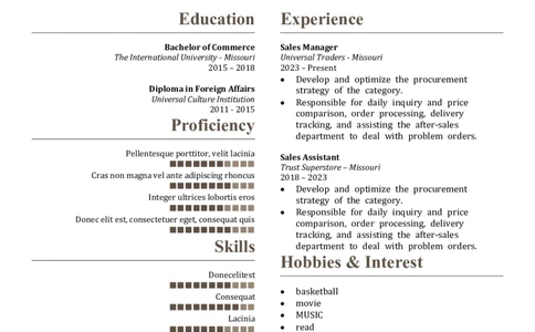 2高端简洁英文CV简历(67)_各类简历_简历模板(1)_英文简历模版86套2025版_