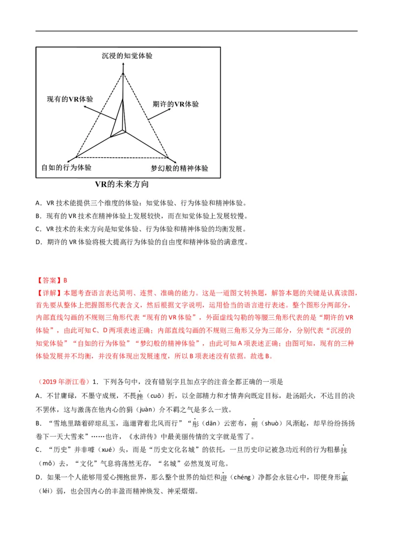 专题10语言文字运用（选择题组）-五年（2019-2023）高考语文真题分项汇编（全国通用）（解析版）_赠送：2008-2024全套高考真题_高考语文真题
