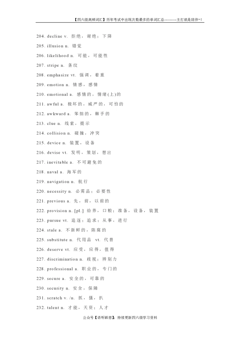 3四六级历年考试中出现次数最多的单词584个_英语四六级整合_英语四六级真题版本二此版为主此文件夹会持续更新_四六级单词汇总_六级单词