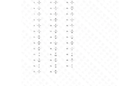 分数减法第1-20篇答案_编码0121-6年级数学口算计算_口算题（适合5年级）_分数-减法（200篇）_（分数）减法高级（100篇）