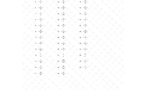 分数减法第1-20篇答案_编码0121-6年级数学口算计算_口算题（适合5年级）_分数-减法（200篇）_（分数）减法高级（100篇）
