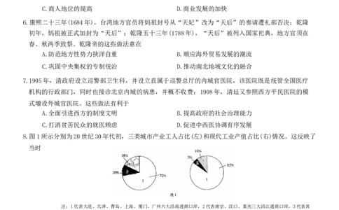 重庆好教育联盟2024届高三金太阳9月开学联考历史试题_2023年9月_01每日更新_11号_2024届重庆好教育联盟高三金太阳9月开学联考_重庆好教育联盟2024届高三金太阳9月开学联考历史
