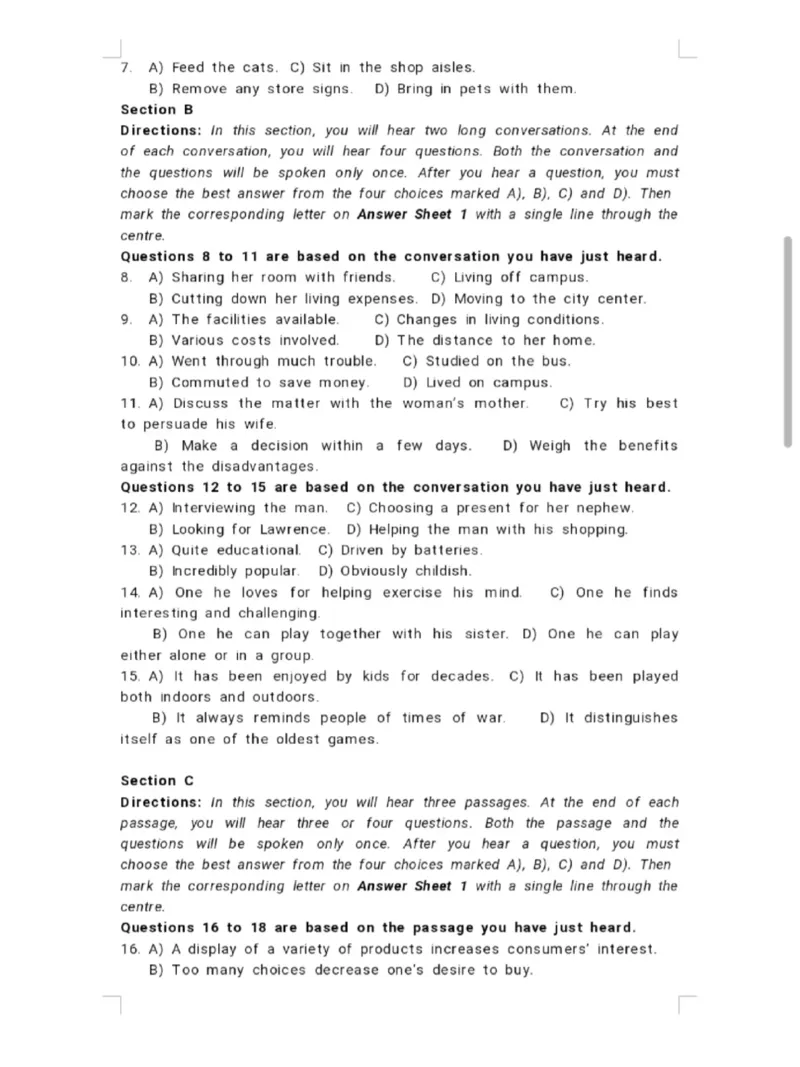 25年6月四级真题+答案（第二套）_英语四六级整合_英语四六级真题版本二此版为主此文件夹会持续更新_四级真题_1.四级真题+答案解析+听力音频(1989-2025)_32025年6月（真题＋答案）