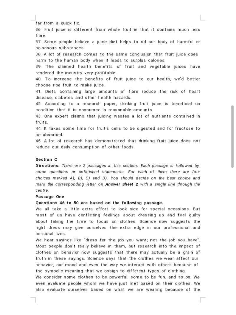 25年6月四级真题+答案（第二套）_英语四六级整合_英语四六级真题版本二此版为主此文件夹会持续更新_四级真题_1.四级真题+答案解析+听力音频(1989-2025)_32025年6月（真题＋答案）