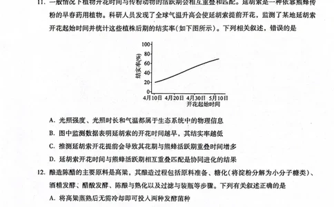 2024届河北省高三下学期适应性测试（二模）生物试题(1)_2024年4月_024月合集_2024届河北省高三下学期适应性测试（二模）