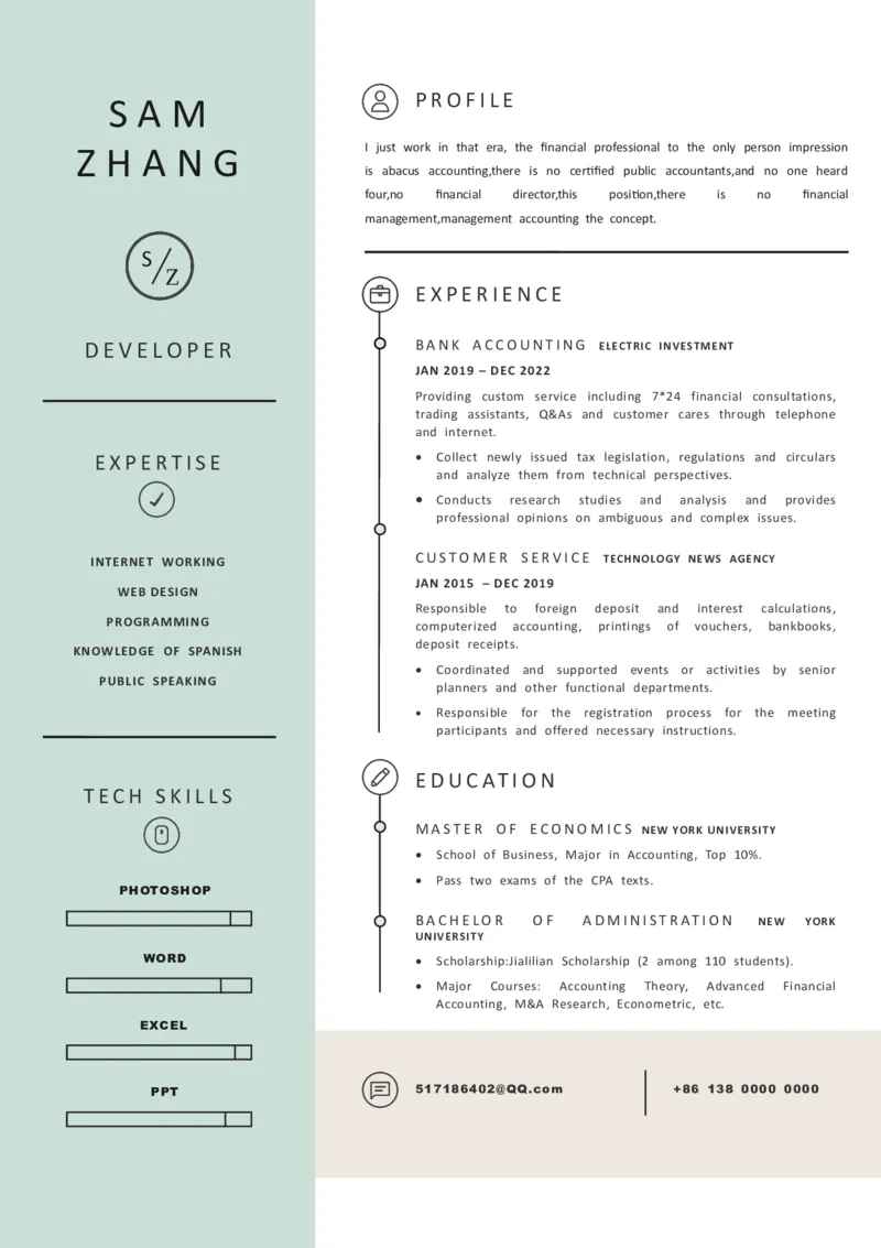 2高端简洁英文CV简历(72)_各类简历_简历模板(1)_英文简历模版86套2025版_