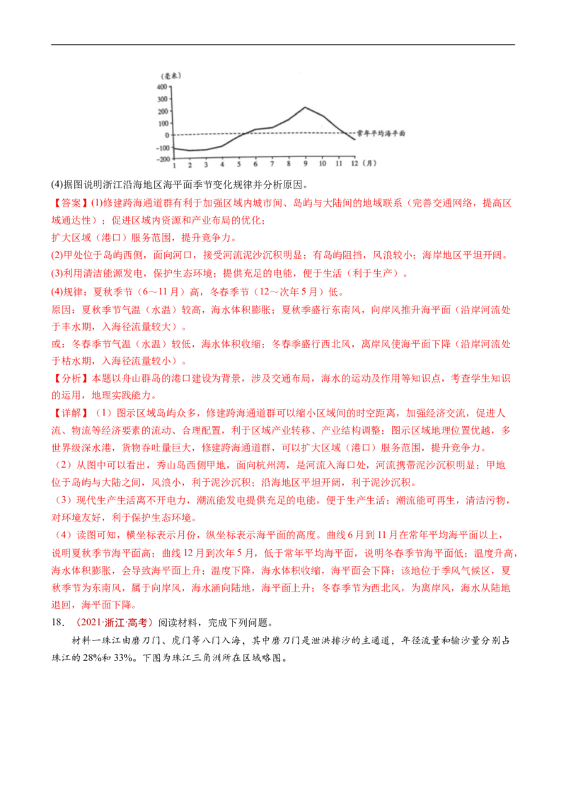 专题12交通-五年（2019-2023）高考地理真题分项汇编（解析版）_赠送：2008-2024全套高考真题_高考地理真题_送高考地理五年真题(2019-2023)分项汇编（全国通用）