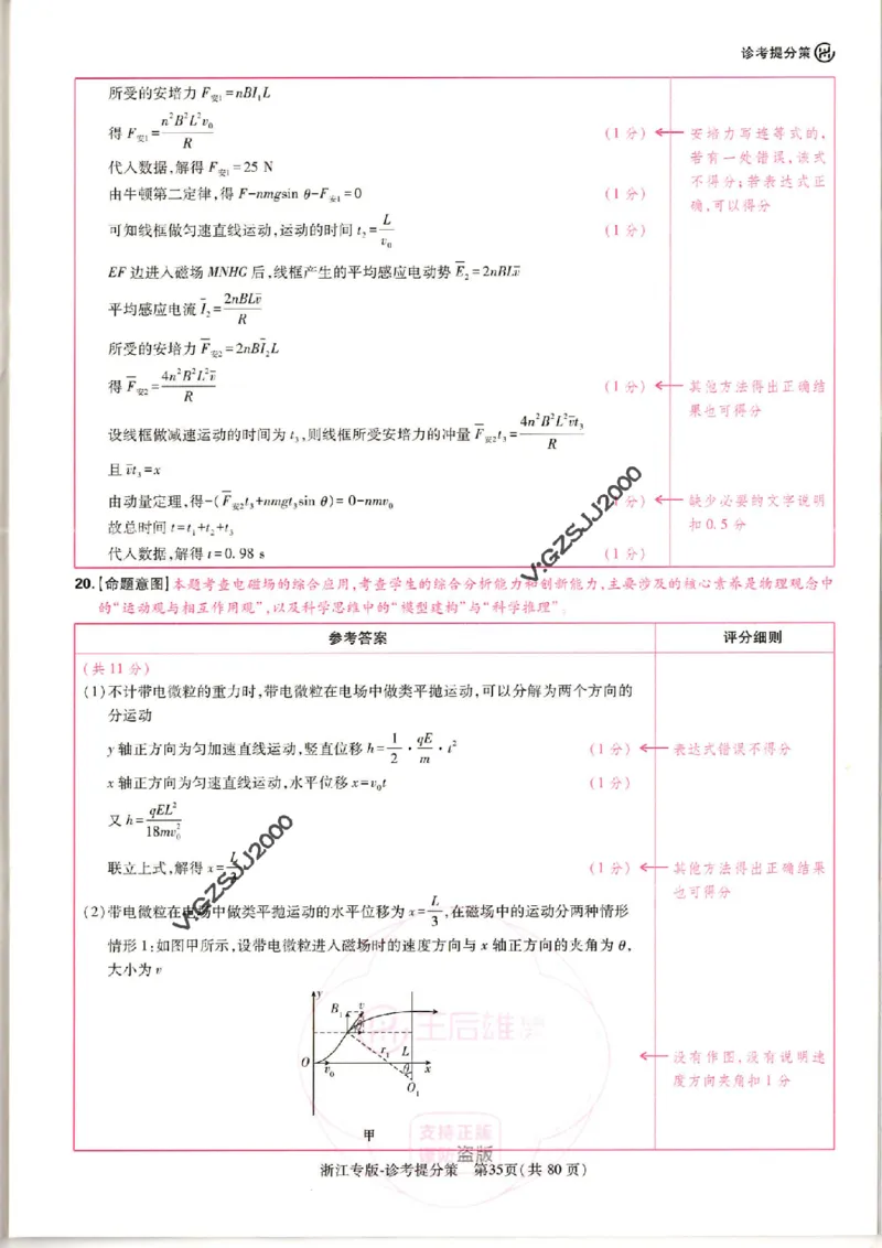 王后雄高考押题预测卷2024浙江专版诊考提分册_纯图版_2024高考押题卷_22024王hou雄_16王后雄押题_2024年王后雄高考押题预测卷（浙江专版）