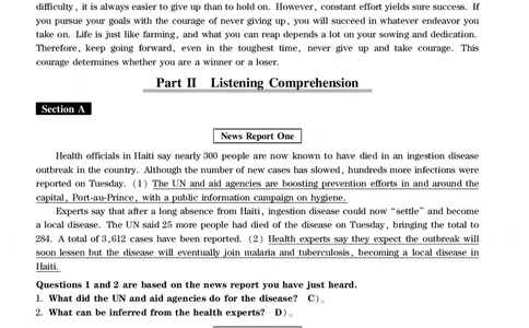 四级通关模拟卷第五套&mdash;答案详解_英语四六级整合_英语四六级真题版本一此版本可作为补充_大学英语CET4_X0_03-四级模拟题_四级模拟题1-5套（赠送）_四级通关模拟卷（5）