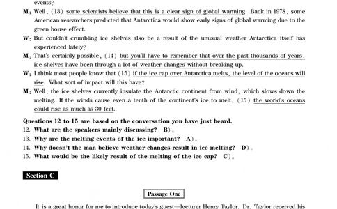 四级通关模拟卷第五套&mdash;答案详解_英语四六级整合_英语四六级真题版本一此版本可作为补充_大学英语CET4_X0_03-四级模拟题_四级模拟题1-5套（赠送）_四级通关模拟卷（5）