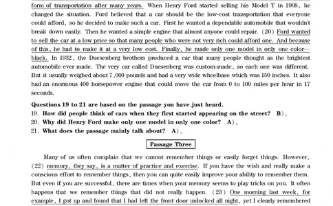 四级通关模拟卷第五套&mdash;答案详解_英语四六级整合_英语四六级真题版本一此版本可作为补充_大学英语CET4_X0_03-四级模拟题_四级模拟题1-5套（赠送）_四级通关模拟卷（5）