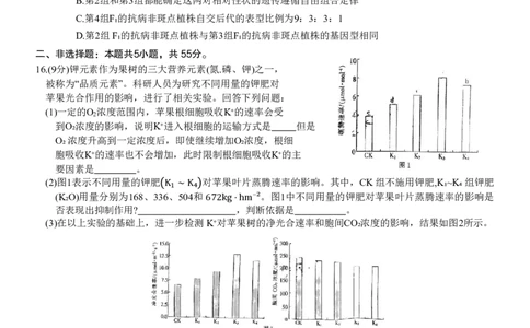 重庆好教育联盟2024届高三金太阳9月开学联考生物试题_2023年9月_01每日更新_11号_2024届重庆好教育联盟高三金太阳9月开学联考_重庆好教育联盟2024届高三金太阳9月开学联考生物