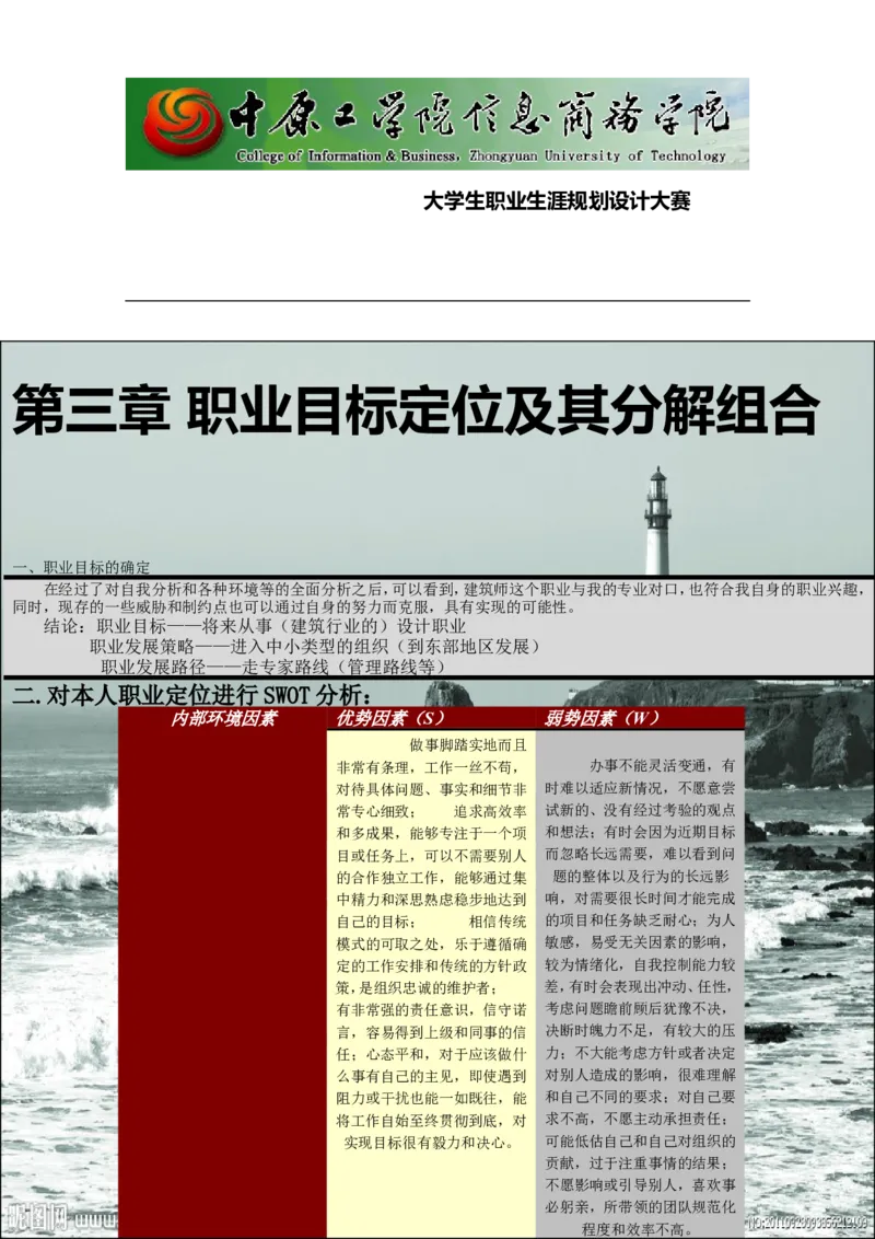 大学生职业生涯规划_E6-职业规划_39建筑学专业