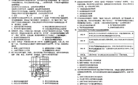 2024届云南省高三下学期3+3+3高考备考诊断性联考（二）文综试题_2024年4月_01按日期_13号_2024届云南广西贵州&ldquo;3+3+3&rdquo;高考备考诊断性联考(二)