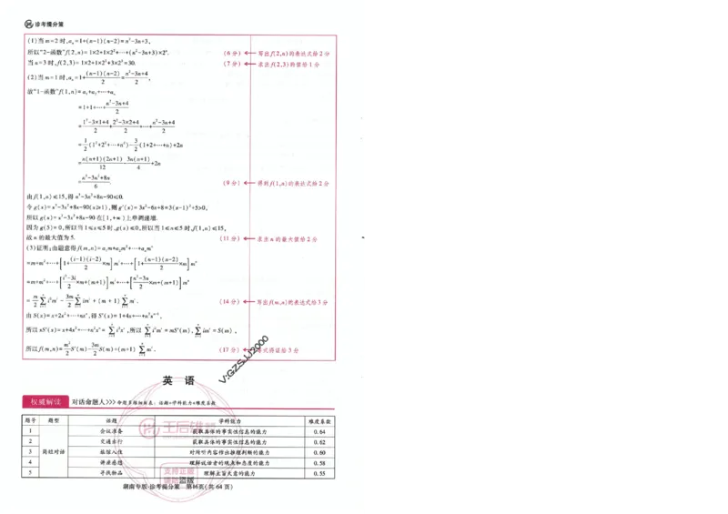 王后雄高考押题预测卷2024湖南专版-答案提分策_2024高考押题卷_22024王hou雄_16王后雄押题_2024年王后雄高考押题预测卷（湖南专版）