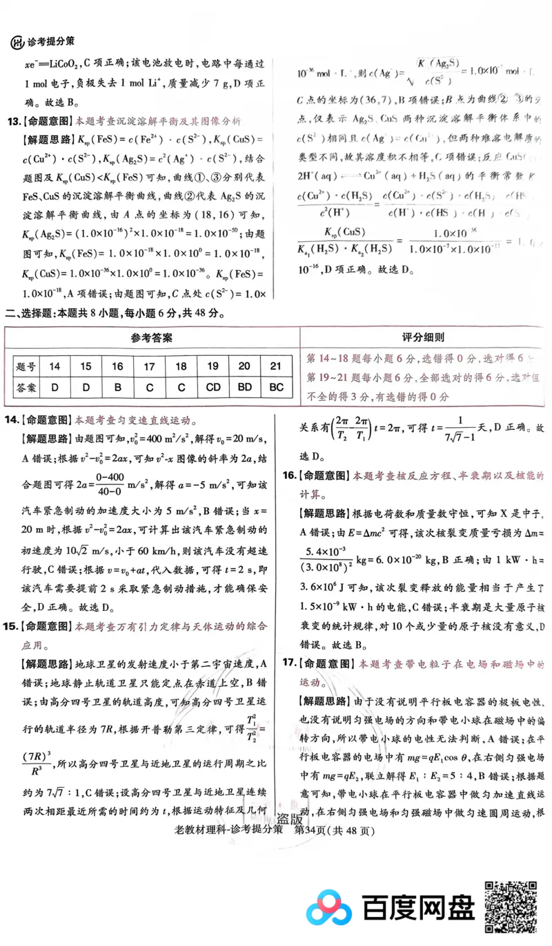 王后雄理综答案_2024高考押题卷_22024王hou雄_王后雄老教材理科-王后雄(陕西，四川，宁夏，青海，内蒙古)（语数英理综）_王后雄理科试卷答案(语数英，理综)