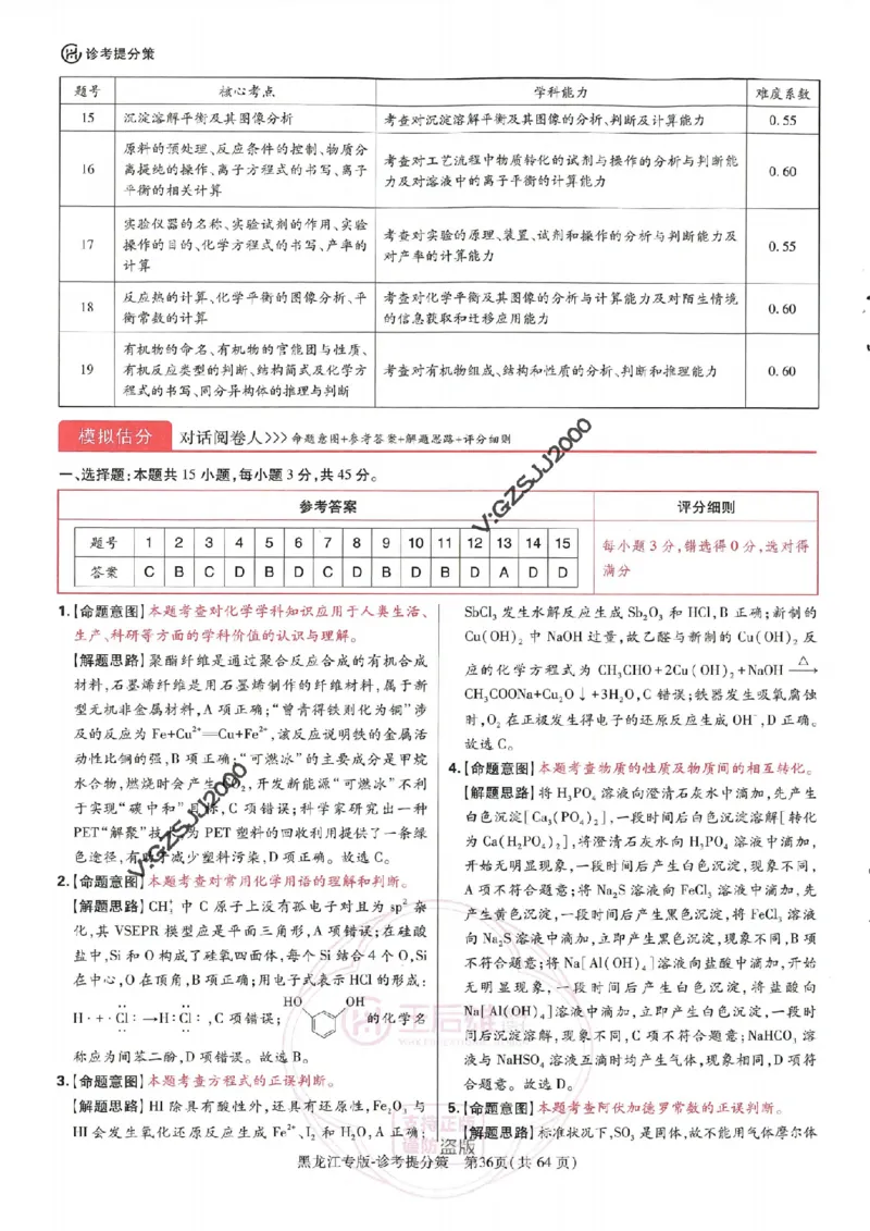 王后雄高考押题预测卷2024黑龙江专版诊考提分册_2024高考押题卷_22024王hou雄_16王后雄押题_2024年王后雄高考押题预测卷（黑龙江专版）