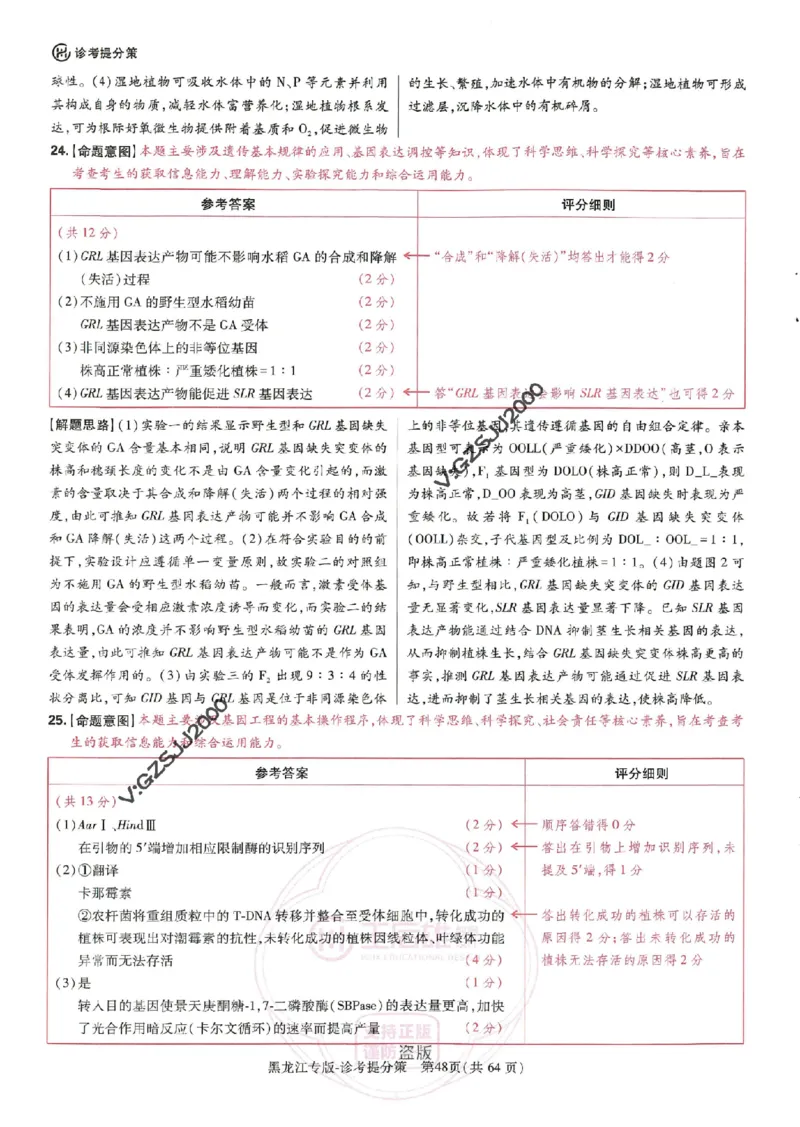 王后雄高考押题预测卷2024黑龙江专版诊考提分册_2024高考押题卷_22024王hou雄_16王后雄押题_2024年王后雄高考押题预测卷（黑龙江专版）