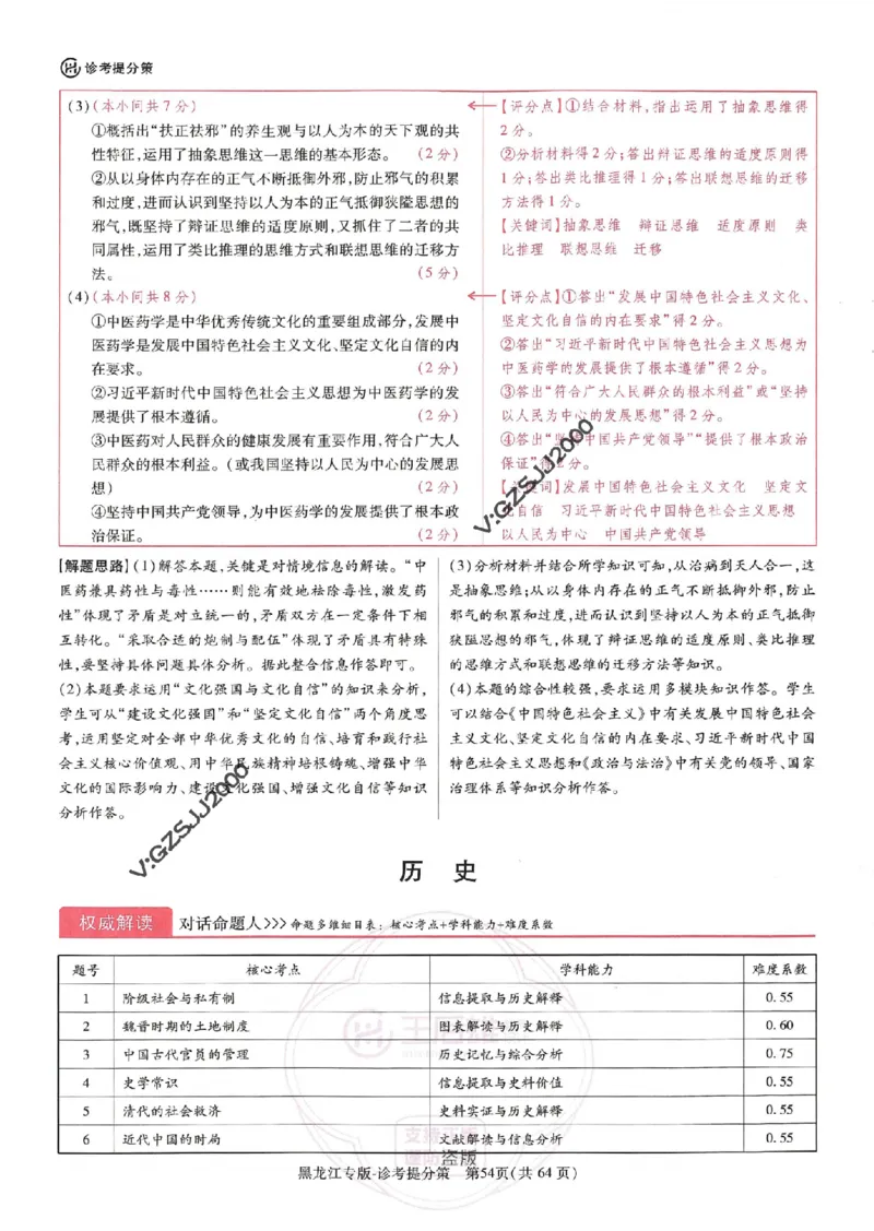 王后雄高考押题预测卷2024黑龙江专版诊考提分册_2024高考押题卷_22024王hou雄_16王后雄押题_2024年王后雄高考押题预测卷（黑龙江专版）