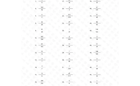 分数加减混合第81~100篇（高级）答案_编码0121-6年级数学口算计算_口算题（适合5年级）_分数-加减混合（280篇）_（分数）加减混合高级1~（100篇）