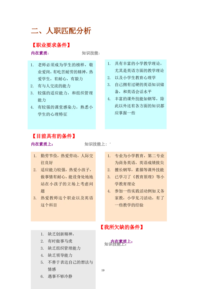 《职业生涯规划书》-范文_E6-职业规划_34教师教育类专业