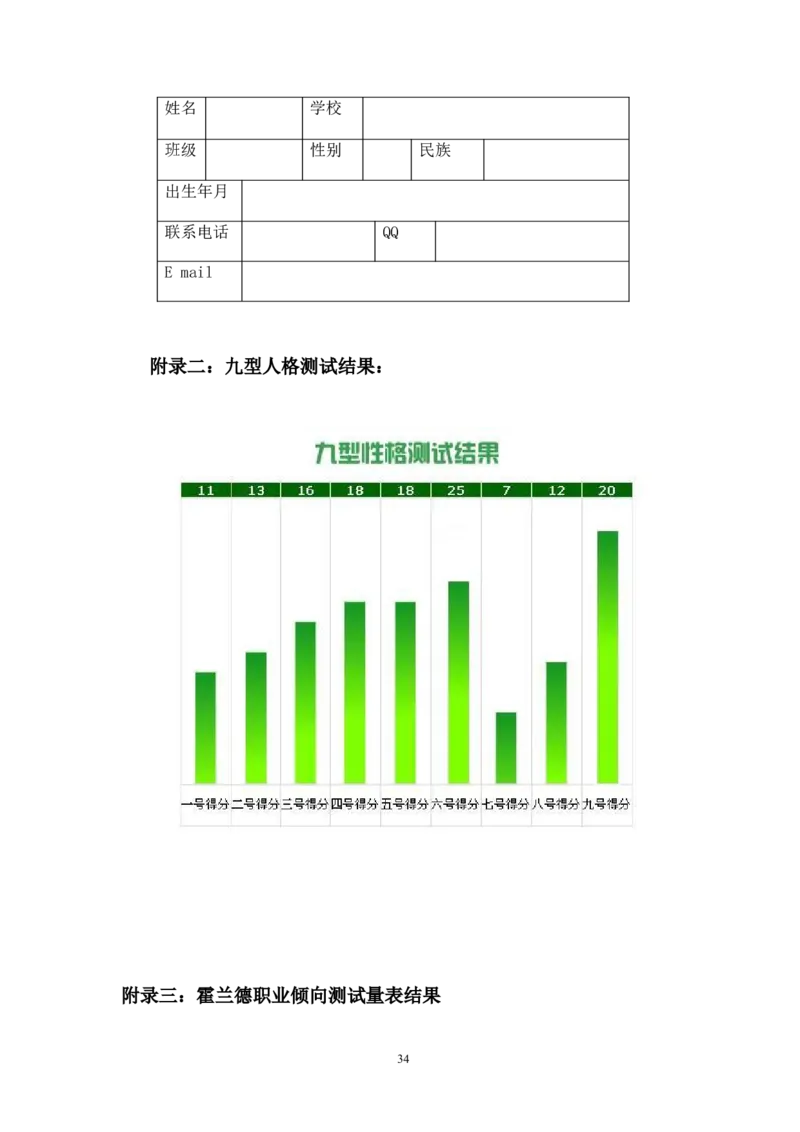 《职业生涯规划书》-范文_E6-职业规划_34教师教育类专业