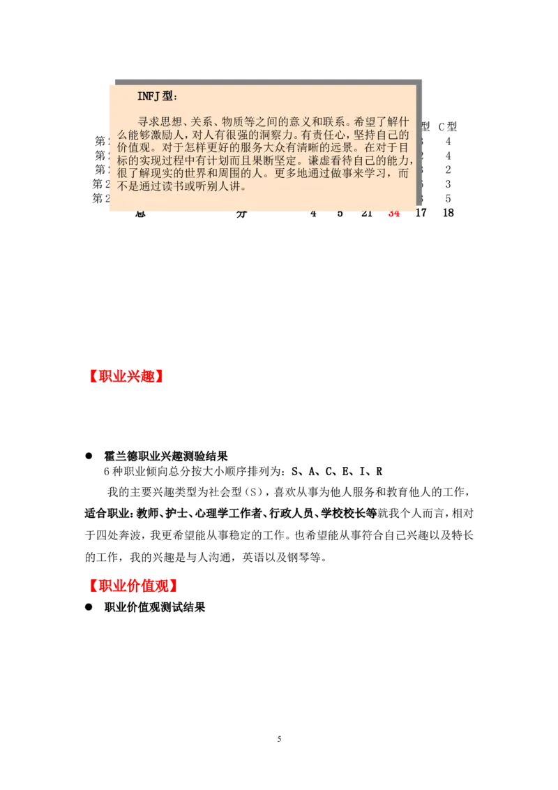 《职业生涯规划书》-范文_E6-职业规划_34教师教育类专业