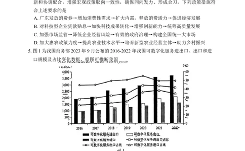 2024届广东省韶关市高三下学期综合测试（二）政治试题_2024年3月_013月合集_2024届广东省韶关市高三下学期综合测试（二）（韶关二模）
