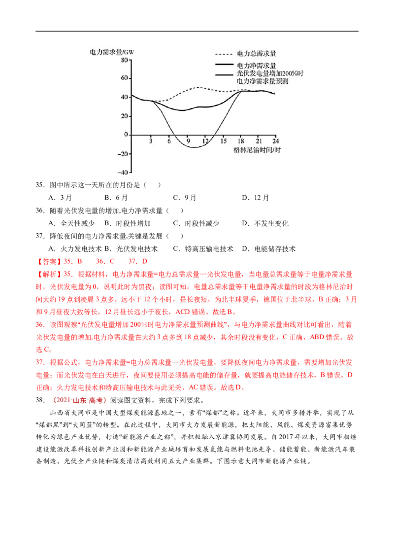 专题15资源、环境与区域发展-五年（2019-2023）高考地理真题分项汇编（解析版）_赠送：2008-2024全套高考真题_高考地理真题_送高考地理五年真题(2019-2023)分项汇编（全国通用）