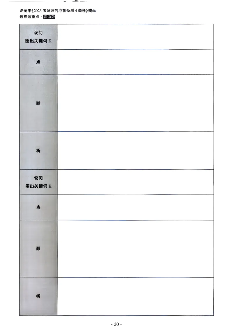 26腿姐《4套卷》选择题重点背诵版_2025专四专八真题及备考资料_肖秀荣押题汇总_1026腿姐四套卷