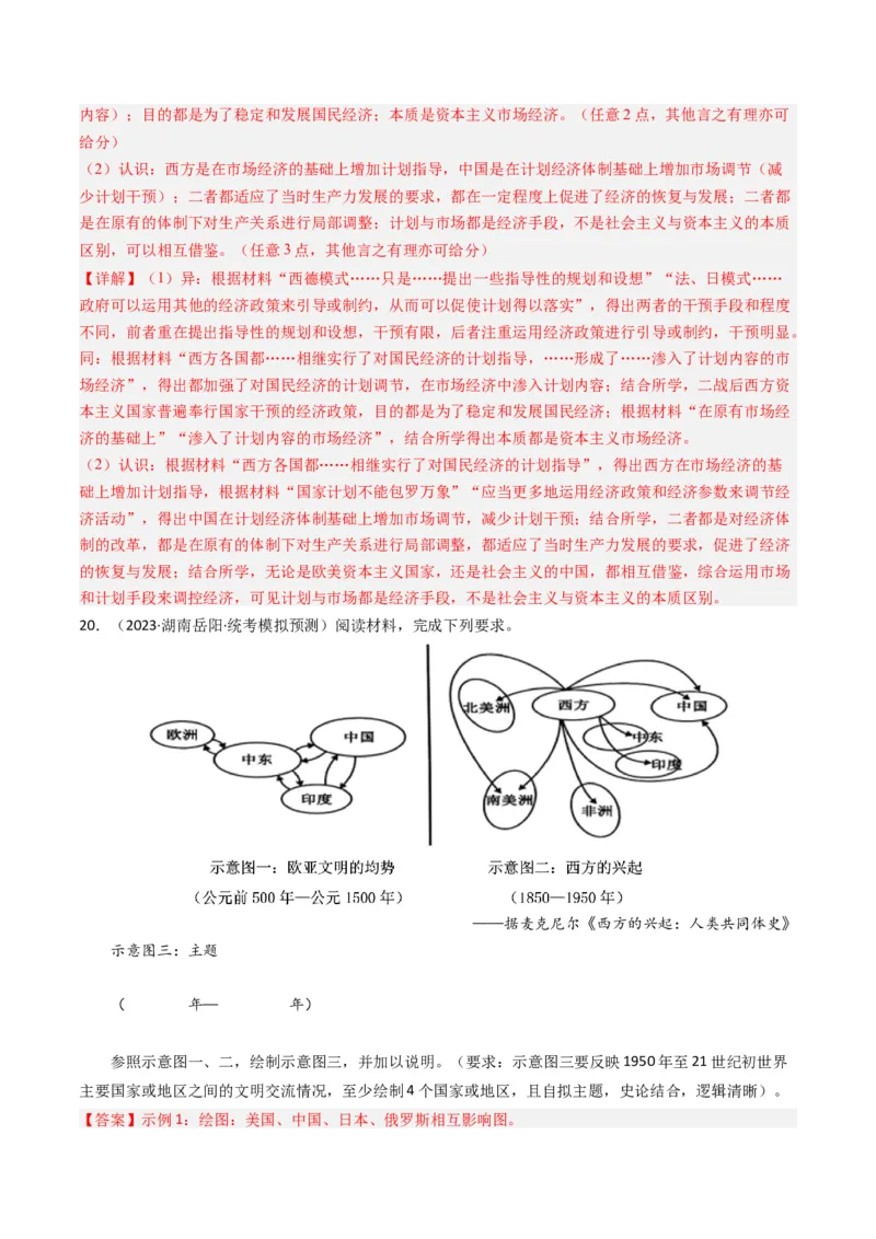专题14二战后的世界（解析卷）_近10年高考真题汇编（必刷）_十年（2014-2024）高考历史真题分项汇编（全国通用）_2023年高考真题和模拟题历史分项汇编（全国通用）