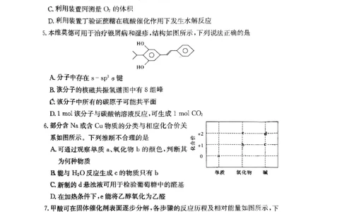 湖南师范大学附属中学2023-2024学年高三上学期月考卷（一）化学(1)_2023年9月_029月合集_2024届湖南师范大学附属中学高三上学期月考卷（一）