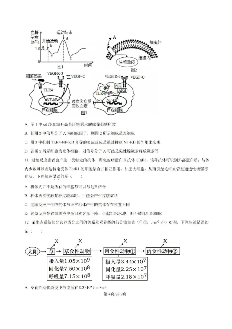 -湖南省常德市第一中学2023-2024学年高二下学期期末考试生物试题(1)_8月_240805湖南省常德市第一中学2023-2024学年高二下学期期末考试
