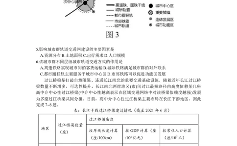 2024届吉林省长春市高三质量监测（四）地理试题(1)_2024年5月_025月合集_2024届吉林省长春市高三下学期四模试题
