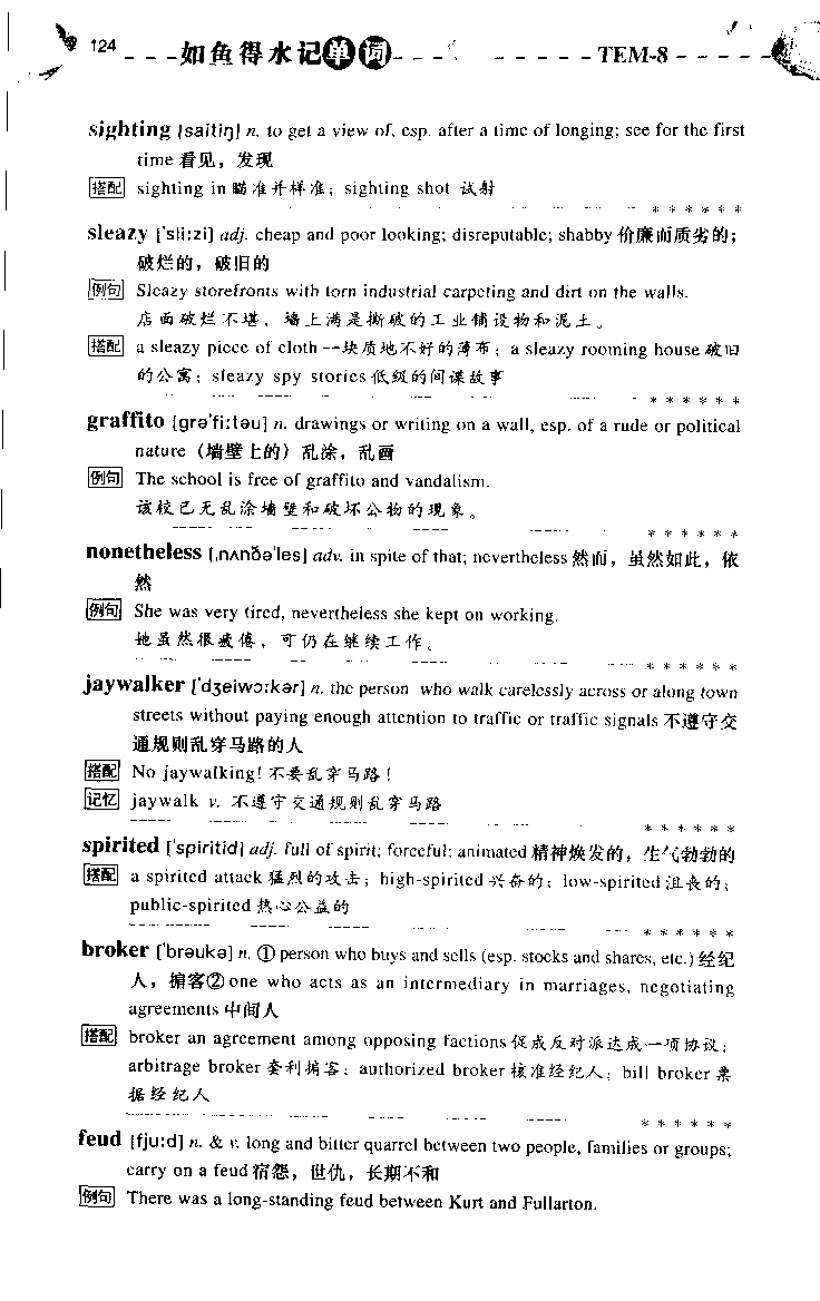 《如鱼得水：专业八级词汇语境记忆》_2025专四专八真题及备考资料_2025专八备考资料_2025专八华研、星火、冲击波等资料电子版合辑_2025专八词汇专题资料（英语主播皮卡丘）