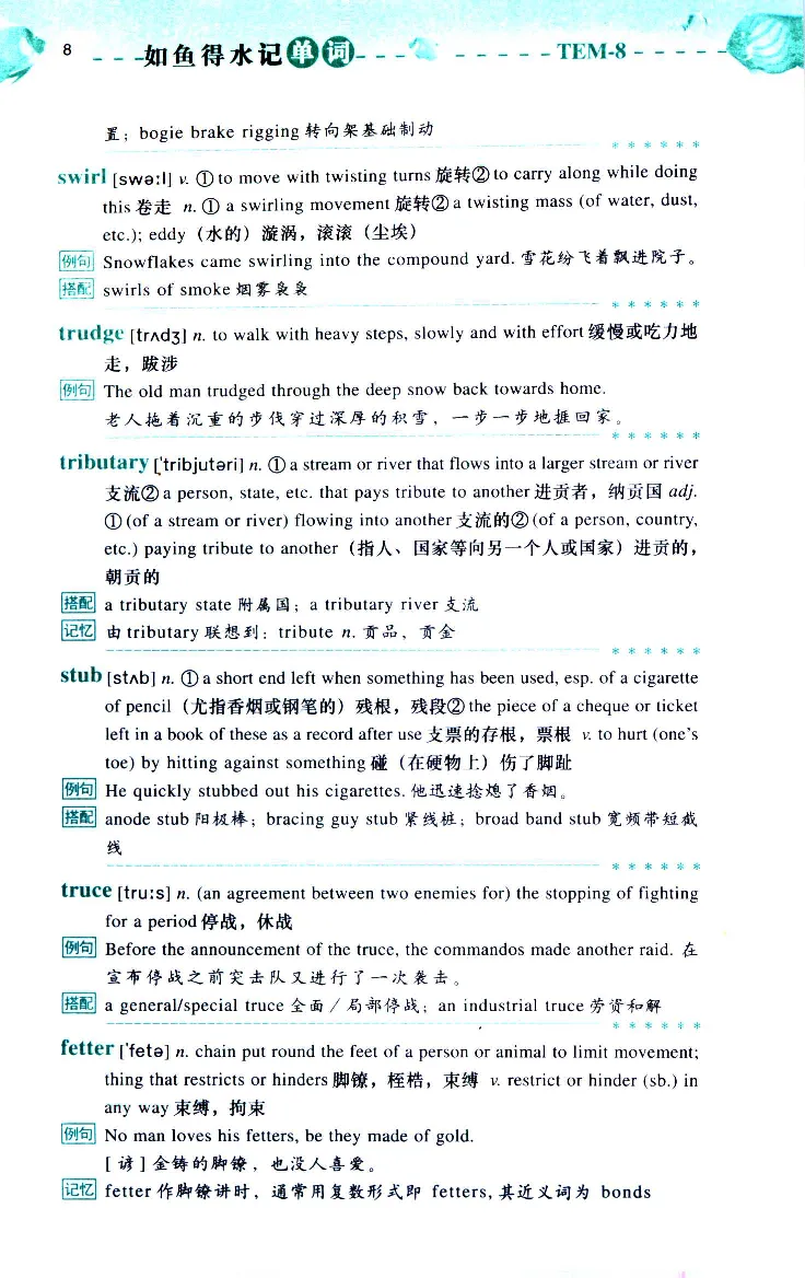 《如鱼得水：专业八级词汇语境记忆》_2025专四专八真题及备考资料_2025专八备考资料_2025专八华研、星火、冲击波等资料电子版合辑_2025专八词汇专题资料（英语主播皮卡丘）