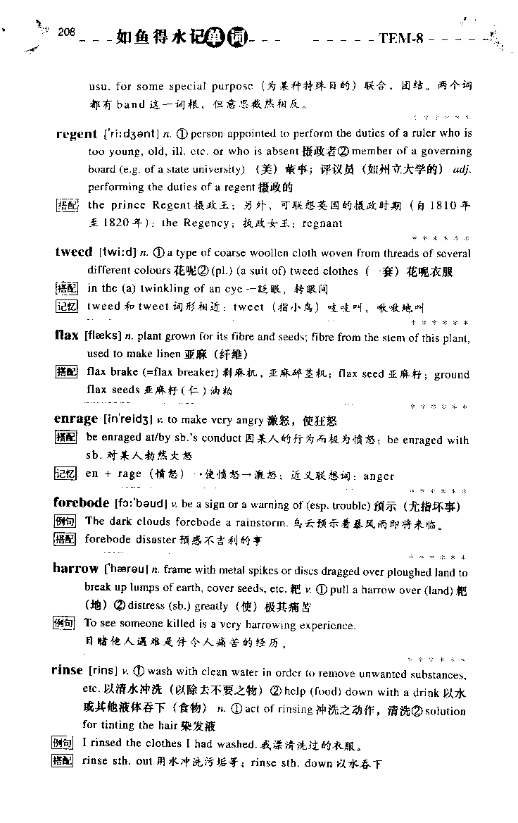 《如鱼得水：专业八级词汇语境记忆》_2025专四专八真题及备考资料_2025专八备考资料_2025专八华研、星火、冲击波等资料电子版合辑_2025专八词汇专题资料（英语主播皮卡丘）