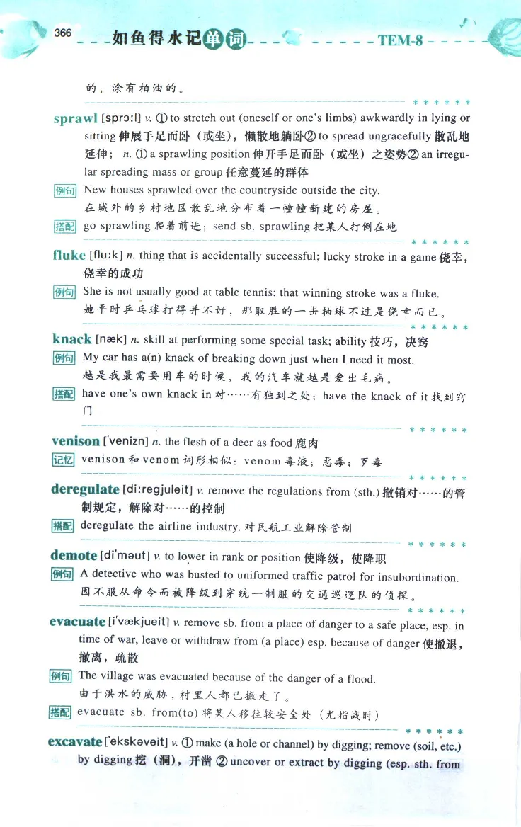 《如鱼得水：专业八级词汇语境记忆》_2025专四专八真题及备考资料_2025专八备考资料_2025专八华研、星火、冲击波等资料电子版合辑_2025专八词汇专题资料（英语主播皮卡丘）