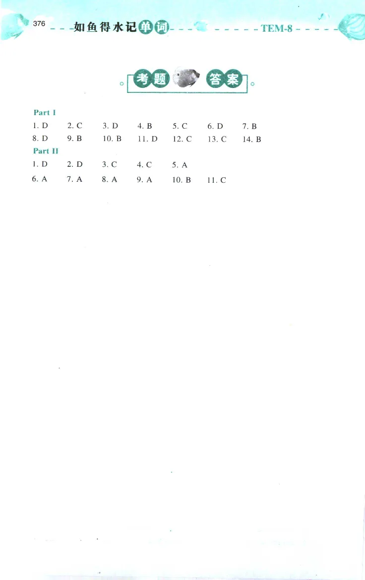 《如鱼得水：专业八级词汇语境记忆》_2025专四专八真题及备考资料_2025专八备考资料_2025专八华研、星火、冲击波等资料电子版合辑_2025专八词汇专题资料（英语主播皮卡丘）