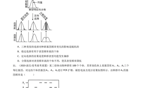 专题14变异、育种与进化（原卷卷）_近10年高考真题汇编（必刷）_十年（2014-2024）高考生物真题分项汇编（全国通用）_十年（2014-2023）高考生物真题分项汇编（全国通用）
