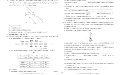 王后雄高考押题预测卷2024黑龙江专版-化学_2024高考押题卷_22024王hou雄_16王后雄押题_2024年王后雄高考押题预测卷（黑龙江专版）