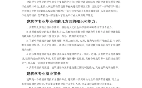 建筑学专业大学生职业生涯规划书-王欢_E6-职业规划_39建筑学专业