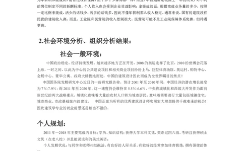 建筑学专业大学生职业生涯规划书-王欢_E6-职业规划_39建筑学专业