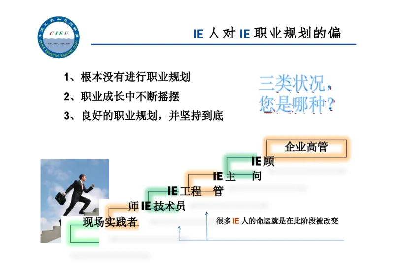 工业工程师职业生涯-如何实现转型升级_E6-职业规划_99工业工程专业