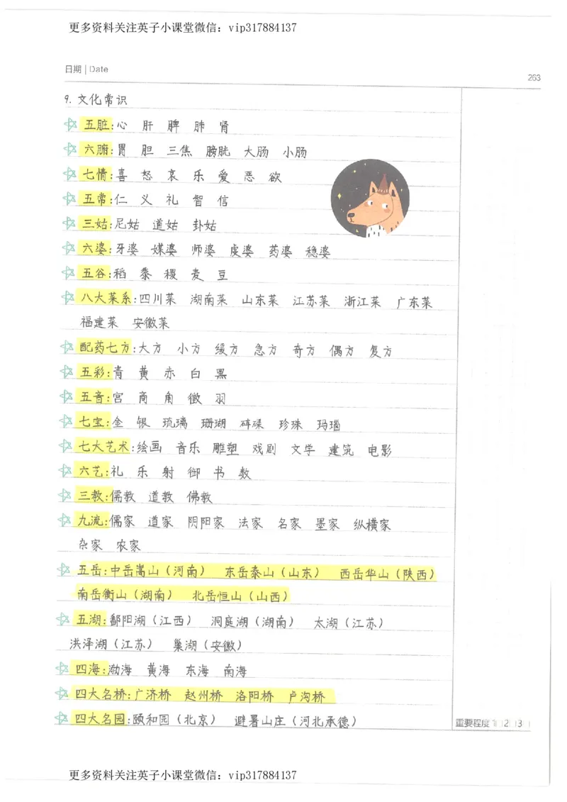 语文小学学霸笔记_赠送小初高学霸笔记等_赠_小学学霸笔记