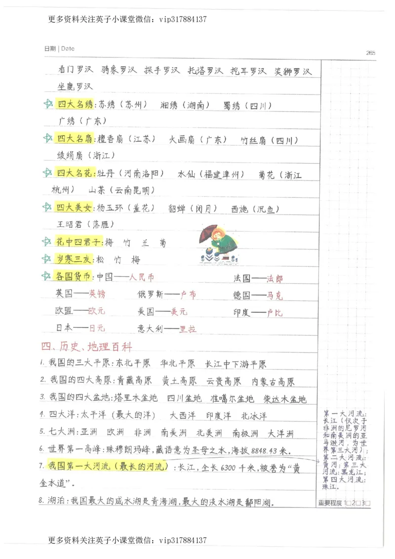 语文小学学霸笔记_赠送小初高学霸笔记等_赠_小学学霸笔记