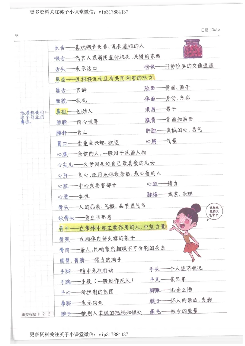 语文小学学霸笔记_赠送小初高学霸笔记等_赠_小学学霸笔记