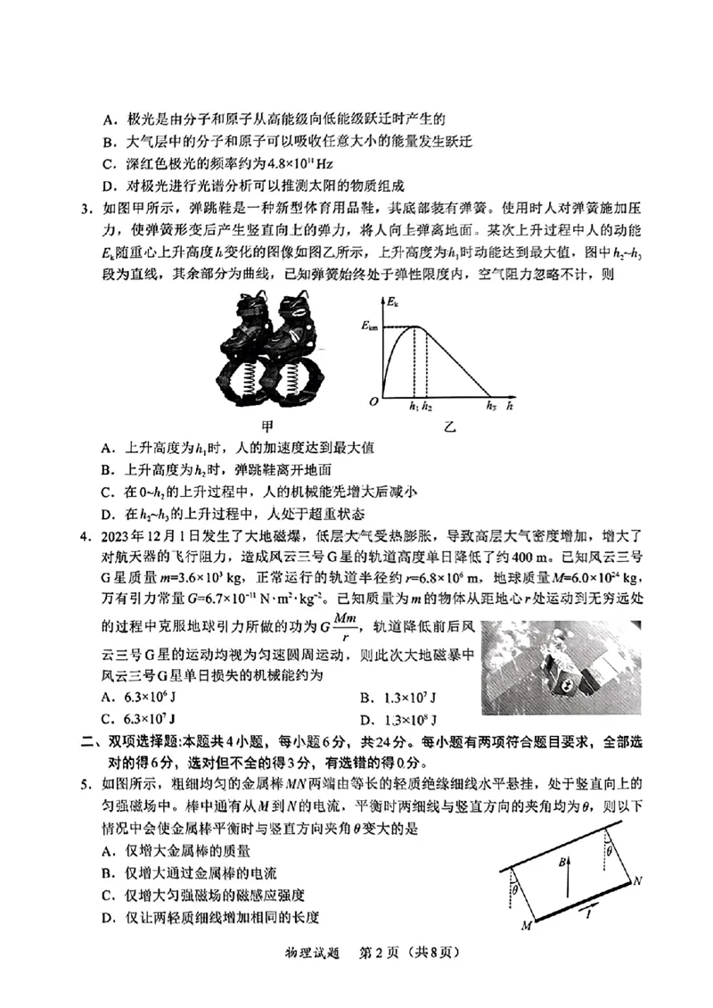2024届名校联盟全国优质校高三大联考物理(1)_2024年2月_022月合集_2024届名校联盟全国优质校高三大联考