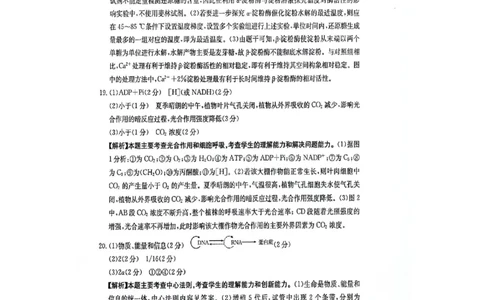 生物参考答案(1)_2023年10月_0210月合集_2024届江西省金太阳高三上学期10月联考_江西省金太阳2024届高三上学期10月联考生物