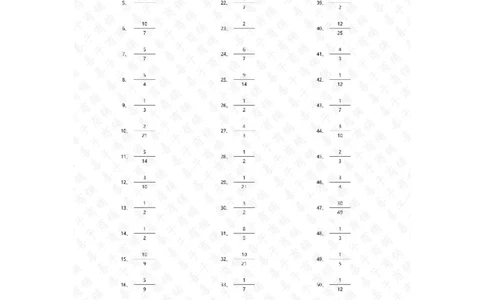 分数乘法第51~70篇（初级）答案_编码0121-6年级数学口算计算_口算题（适合6年级）(1)_分数-乘法（200篇）_（分数）乘法初级（100篇）